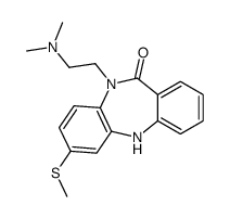 5-[2-(dimethylamino)ethyl]-2-methylsulfanyl-11H-benzo[b][1,4]benzodiazepin-6-one Structure