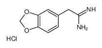 2-(1,3-Benzodioxol-5-yl)ethanimidamide hydrochloride (1:1) Structure