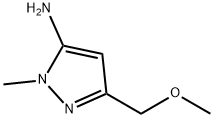 3-(methoxymethyl)-1-methyl-1H-Pyrazol-5-amine结构式