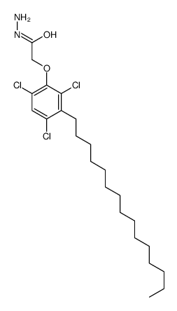 2-(2,4,6-trichloro-3-pentadecylphenoxy)acetohydrazide结构式