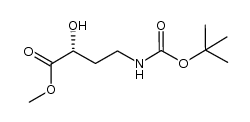 methyl (R)-4-(tert-butoxycarbonylamino)-2-hydroxybutanoate Structure