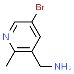 3-(Aminomethyl)-5-bromo-2-methylpyridine structure