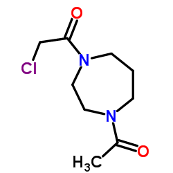 1-(4-Acetyl-1,4-diazepan-1-yl)-2-chloroethanone结构式