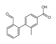 4-(2-formylphenyl)-3-methylbenzoic acid Structure