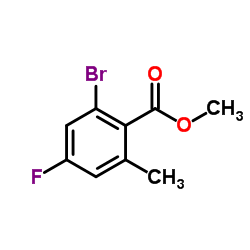 Methyl 2-bromo-4-fluoro-6-methylbenzoate structure