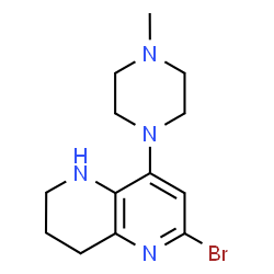 6-Bromo-8-(4-methylpiperazin-1-yl)-1,2,3,4-tetrahydro-1,5-naphthyridine图片