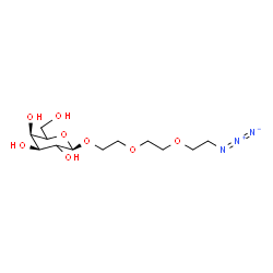 β-Gal-PEG3-Azide Structure