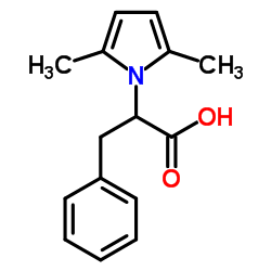 2-(2,5-DIMETHYL-PYRROL-1-YL)-3-PHENYL-PROPIONIC ACID Structure