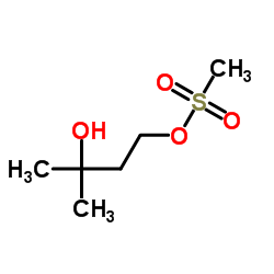 3-Hydroxy-3-methylbutyl methanesulfonate结构式