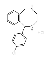 2-(4-chlorophenyl)-3,6-diazabicyclo[6.4.0]dodeca-8,10,12-triene结构式