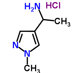 1-(1-Methyl-1H-pyrazol-4-yl)ethanamine hydrochloride Structure