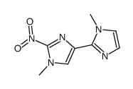 1-methyl-4-(1-methylimidazol-2-yl)-2-nitroimidazole结构式