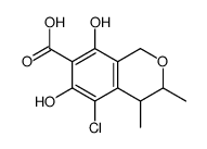 5-chloro-6,8-dihydroxy-3,4-dimethyl-3,4-dihydro-1H-isochromene-7-carboxylic acid Structure