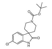 Tert-Butyl 6-Chloro-2-Oxospiro[Indoline-3,4'-Piperidine]-1'-Carboxylate Structure