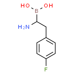 (1-amino-2-(4-fluorophenyl)ethyl)boronic acid Structure