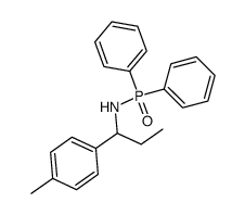 N-[1-(4-methylphenyl)propyl]-P,P-diphenylphosphinoylamide Structure