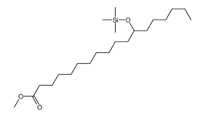 12-(Trimethylsilyloxy)octadecanoic acid methyl ester结构式