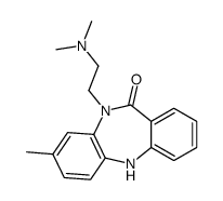 5-[2-(dimethylamino)ethyl]-3-methyl-11H-benzo[b][1,4]benzodiazepin-6-one Structure