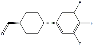 Trans-4-(3,4,5-trifluorophenyl)cyclohexanecarbaldehyde Structure