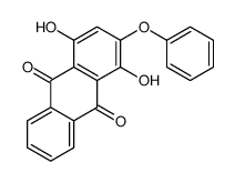 1,4-dihydroxy-2-phenoxyanthracene-9,10-dione Structure