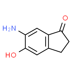 1H-Inden-1-one,6-amino-2,3-dihydro-5-hydroxy-结构式