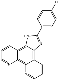 2-(4-chlorophenyl)iMidazole[4,5f][1,10]phenanthroline structure