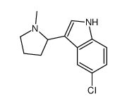 5-Chloro-3-(1-methyl-2-pyrrolidinyl)-1H-indole结构式