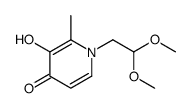 4(1H)-Pyridinone, 1-(2,2-dimethoxyethyl)-3-hydroxy-2-methyl- (9CI) picture