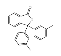 3,3-Bis-m-tolylphthalide结构式