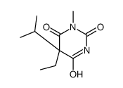 5-Ethyl-5-isopropyl-1-methylbarbituric acid structure