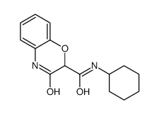 N-cyclohexyl-3-oxo-4H-1,4-benzoxazine-2-carboxamide结构式