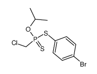 (Chloromethyl)phosphonodithioic acid S-(p-bromophenyl)O-isopropyl ester结构式