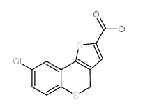 8-CHLORO-4H-BENZO[B]THIENO[2,3-D]THIINE-2-CARBOXYLIC ACID structure