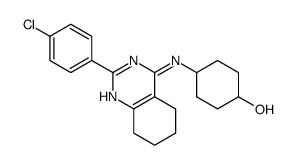 4-[[2-(4-chlorophenyl)-5,6,7,8-tetrahydroquinazolin-4-yl]amino]cyclohexan-1-ol Structure