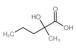 2-hydroxy-2-methylpentanoic acid结构式