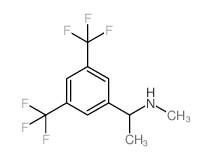 N-甲基-1-[3,5-(双三氟甲基)苯基]乙胺结构式