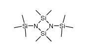 2,2,4,4-Tetramethyl-1,3-bis(trimethylsilyl)-1,3-diaza-2,4-disilacyclobutan Structure