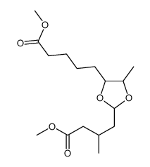 5-[2-(2-Methyl-4-methoxy-4-oxobutyl)-5-methyl-1,3-dioxolan-4-yl]pentanoic acid methyl ester picture