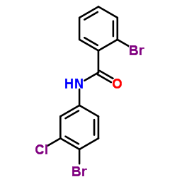 2-Bromo-N-(4-bromo-3-chlorophenyl)benzamide Structure