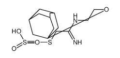 Thiosulfuric acid hydrogen S-[2-[2-[(adamantan-1-yl)oxy]ethylamino]-2-iminoethyl] ester结构式