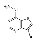 7-bromo-4-hydrazino-thieno[3,2-d]pyrimidine结构式