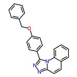 1-(4-Benzyloxy-phenyl)-[1,2,4]triazolo[4,3-a]quinoline结构式