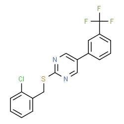 2-CHLOROBENZYL 5-[3-(TRIFLUOROMETHYL)PHENYL]-2-PYRIMIDINYL SULFIDE picture