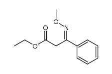 ethyl 3-(methoxyimino)-3-phenylpropanoate Structure