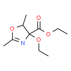 4-Oxazolecarboxylicacid,4-ethoxy-4,5-dihydro-2,5-dimethyl-,ethylester(9CI) structure