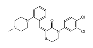 (2Z)-4-(3,4-dichlorophenyl)-2-[[2-(4-methylpiperazin-1-yl)phenyl]methylidene]thiomorpholin-3-one structure