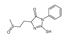 5-(2-methylsulfinylethyl)-3-phenyl-2-sulfanylideneimidazolidin-4-one Structure