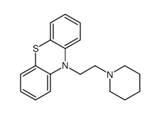 10-(2-Piperidinoethyl)-10H-phenothiazine结构式