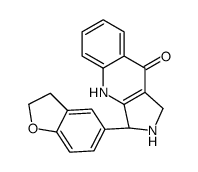 (3R)-3-(2,3-dihydro-1-benzofuran-5-yl)-1,2,3,4-tetrahydropyrrolo[3,4-b]quinolin-9-one Structure