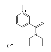 3-diethylcarbamoyl-1-methyl-pyridinium, bromide Structure